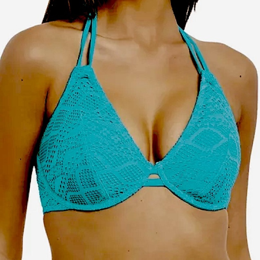 Freya AS3971 Sundance Halter Tie Neck Bikini Top 30C Deep Ocean NWT